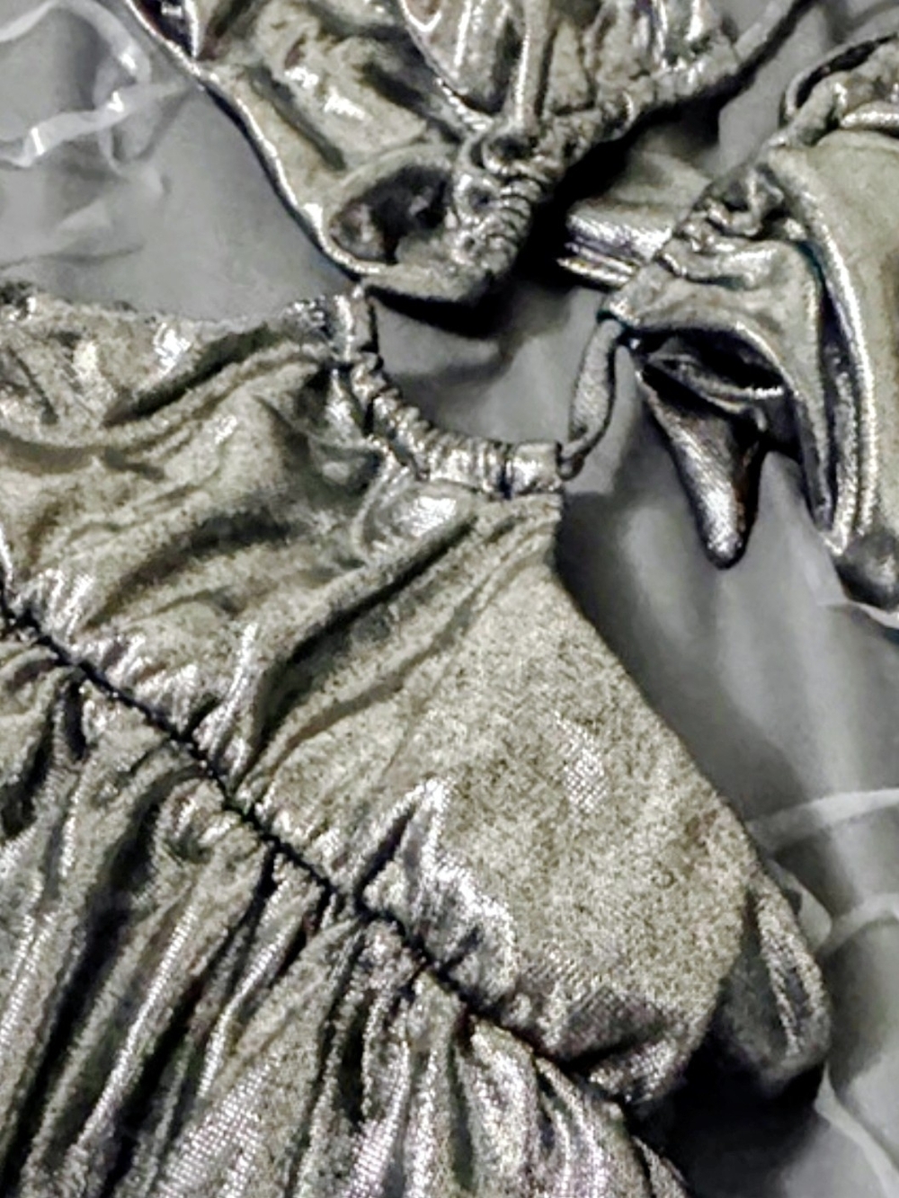 Studio 54 Silver Halter Jumpsuit NWOT 🔥🔥🔥 - Picture 7 of 8